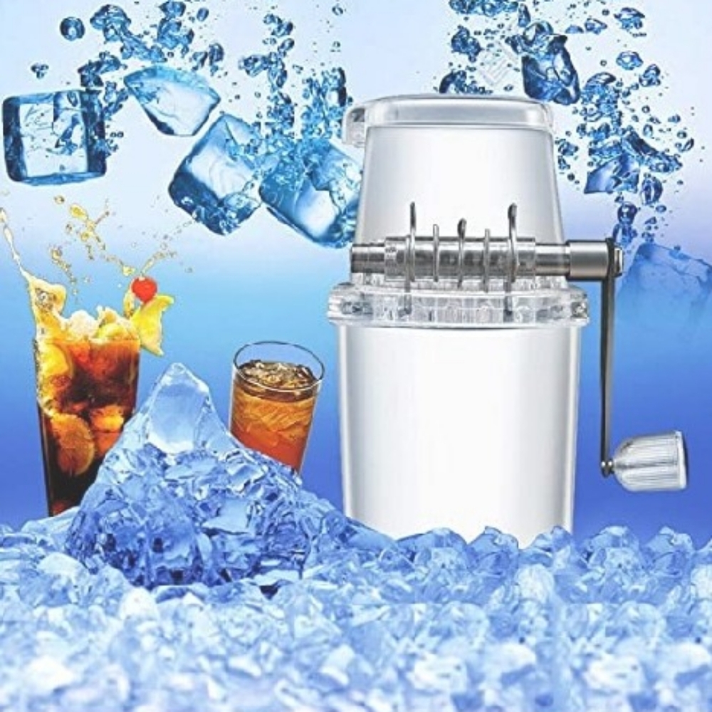 Transparent Ice Crush and Shave Machine
